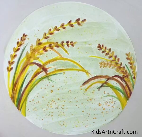Grass Paper Painting Art & Craft