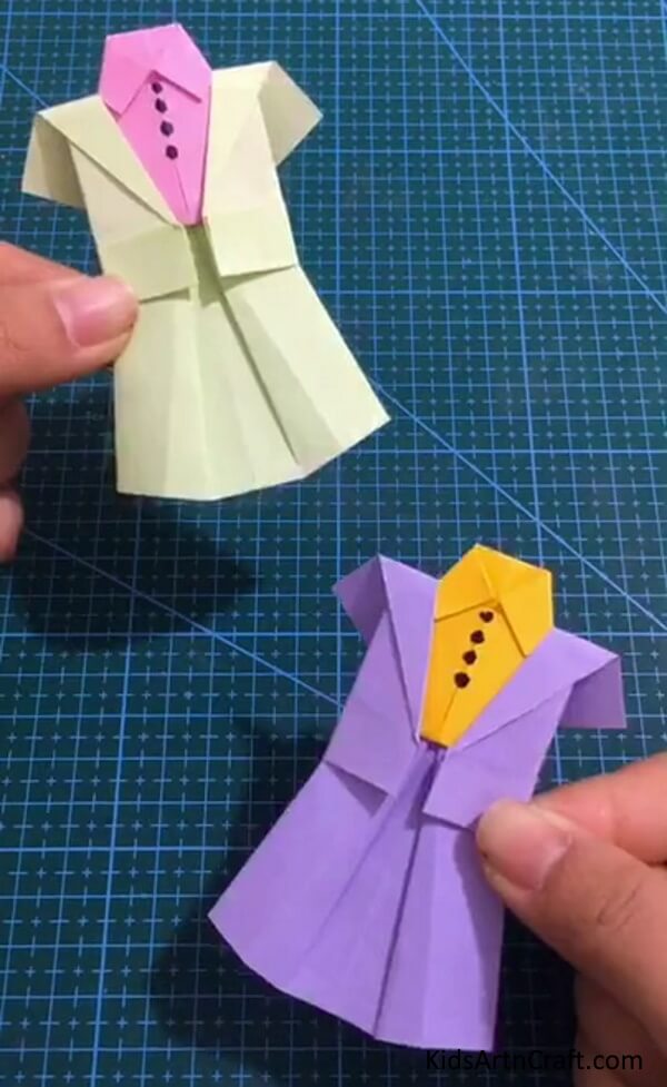 Girl Dress Origami Craft Cute & Easy Origami Ideas For Kids 
