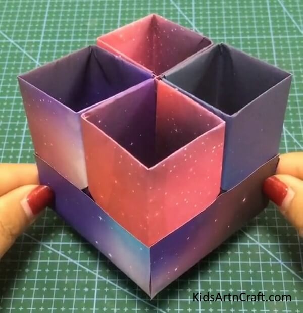 Origami Mini Paper Storage Box Cute & Easy Origami Ideas For Kids 