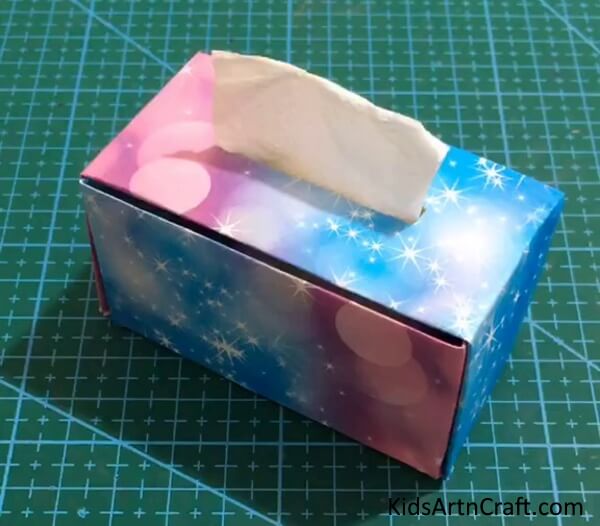 Origami Paper Tissue Box Art 