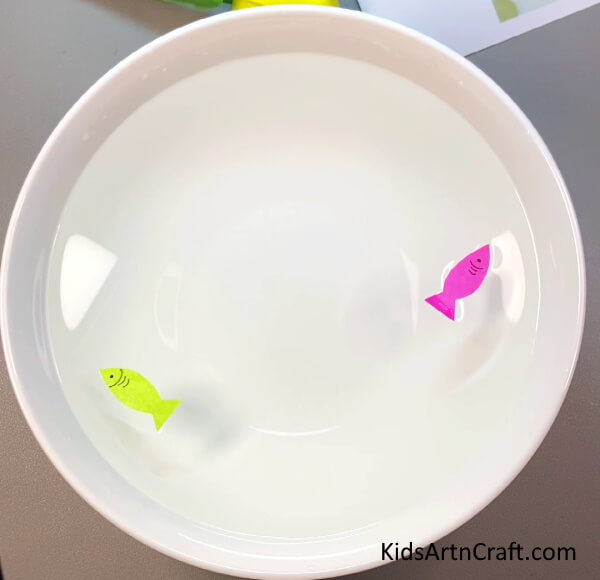 Paper Fish With Water Bowl Activity Recycled Toys To Make At Home 
