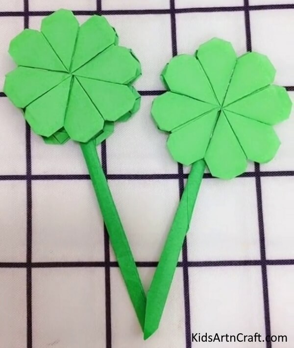 Paper Green Flower Craft