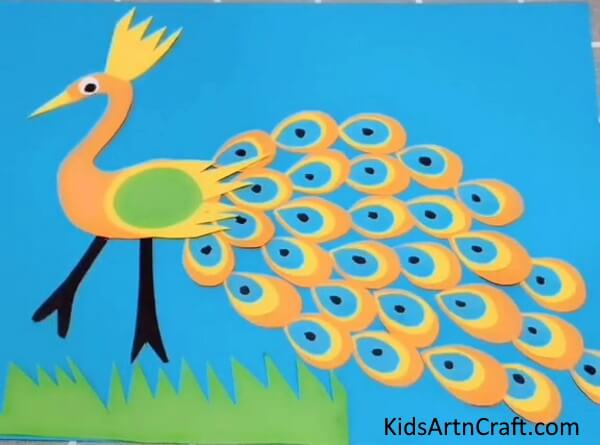 Peacock Paper Craft Easy Paper Art & Craft For School Projects