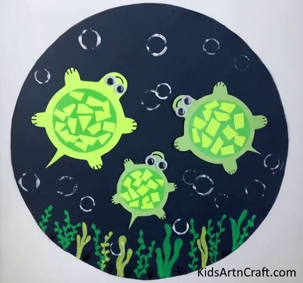 Turtle in Pond Art & Craft 