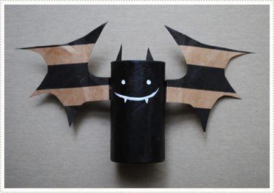 Adorable Cardboard Tube Bat Craft Project