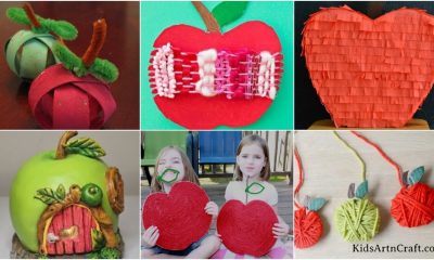 Apple Cardboard Crafts For Kids