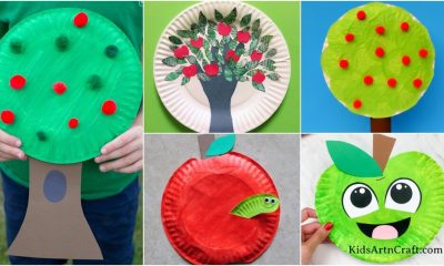 Apple Paper Plate Crafts for Kids