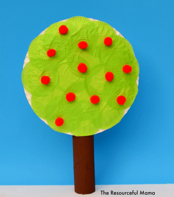 Apple Tree Paper Plate Craft Project For Kids