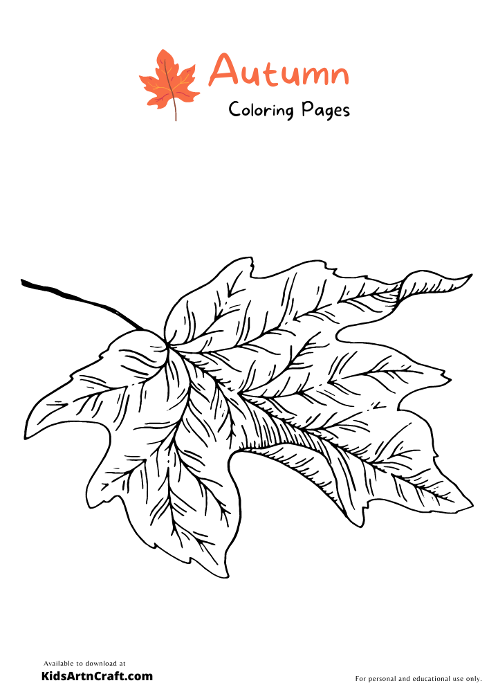 Autumn Coloring Pages For Kids – Free Printables