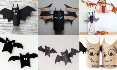 Bat Cardboard Crafts for Kids