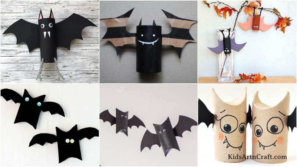 Bat Cardboard Crafts for Kids