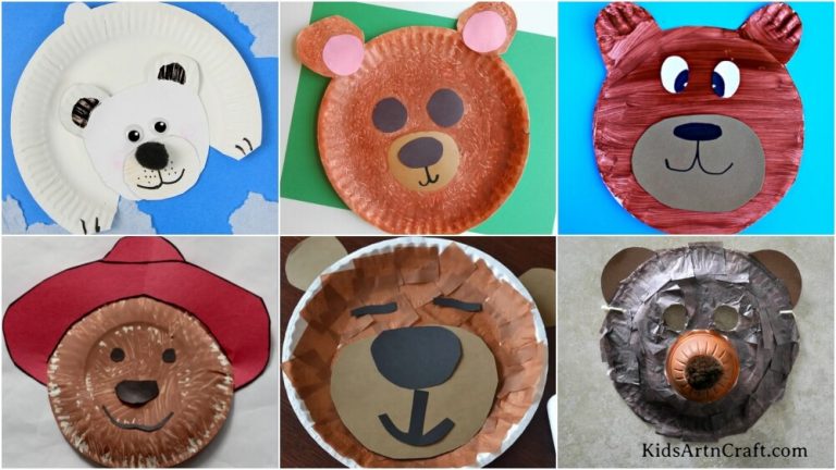 Bear Paper Plate Crafts for Kids - Kids Art & Craft