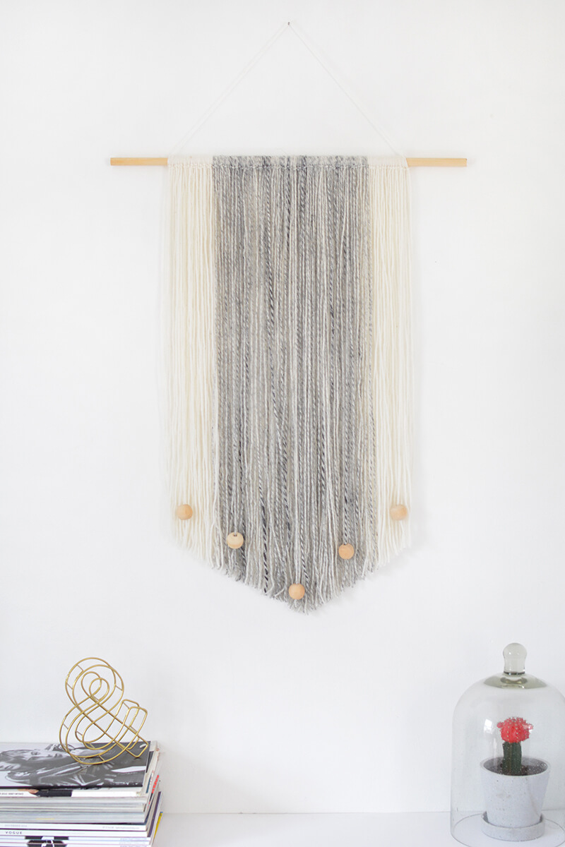 Beautiful And Simple Modern Yarn Wall Hanging