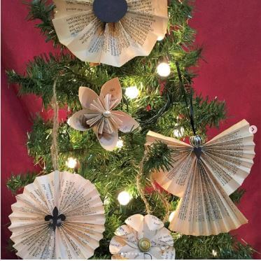 Beautiful Newspaper Decoration Craft Ideas For Christmas Tree