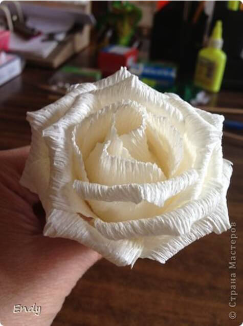 Beautiful Rose Flower Craft Ideas With Crepe Paper