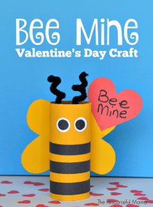Toilet Paper Roll Bee Mine Craft Idea For Valentine's Day