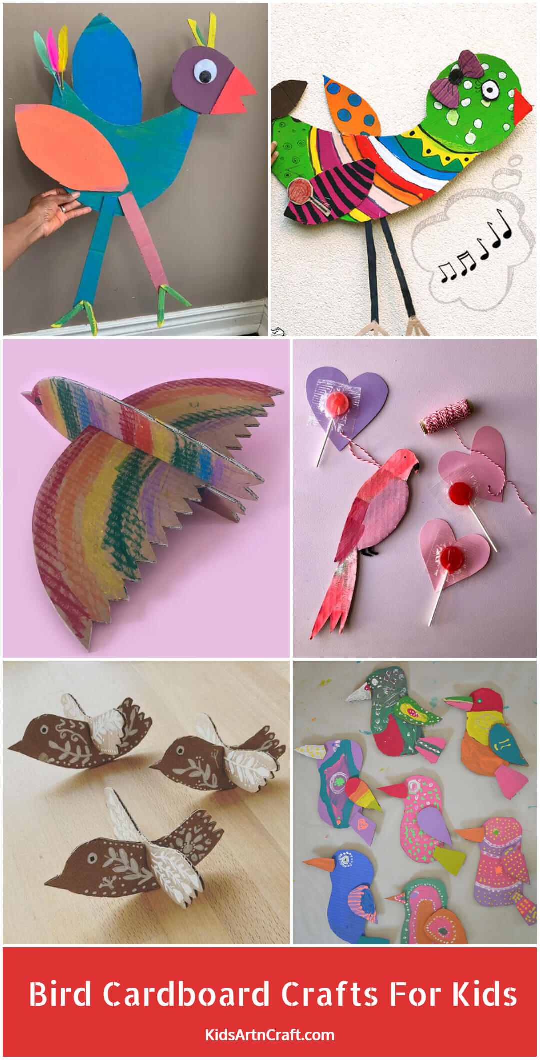 Bird Cardboard Crafts for Kids