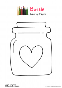 Bottle Coloring Pages For Kids - Free Printable - Kids Art & Craft