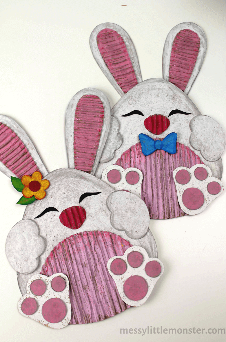 Bunny Cardboard Craft With Printable Template
