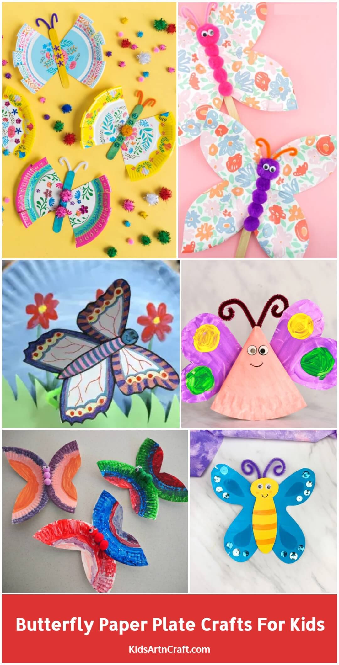 Butterfly Paper Plate Crafts for Kids