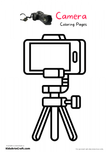 Camera Coloring Pages For Kids - Free Printable - Kids Art &amp; Craft