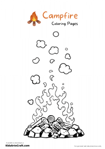 Campfire Coloring Pages For Kids – Free Printables - Kids Art &amp; Craft