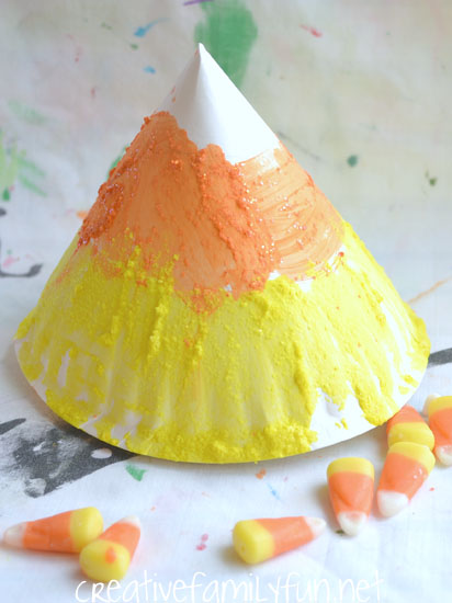 Candy Corn Paper Plate Craft For Toddlers