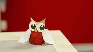 Cardboard Owl Craft Idea