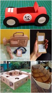 Cardboard Toy Craft Ideas for Kids - Kids Art &amp; Craft