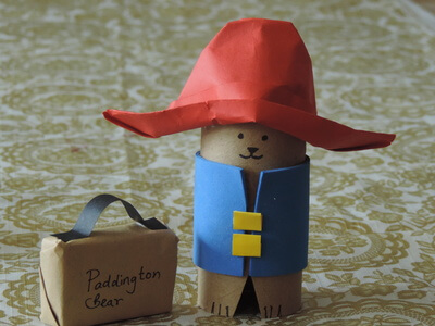 Cardboard Tube Paddington Bear Craft For Preschoolers