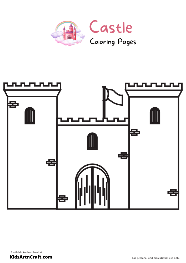 Castle Coloring Pages For Kids – Free Printables