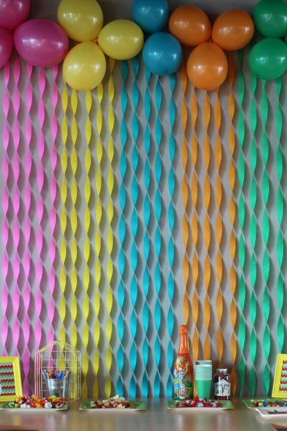 Colorful Background Decoration Party Idea