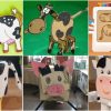Cow Cardboard Crafts for Kids