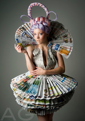 Creative & Unique Newspaper Costume Design Idea For Fashion Show
