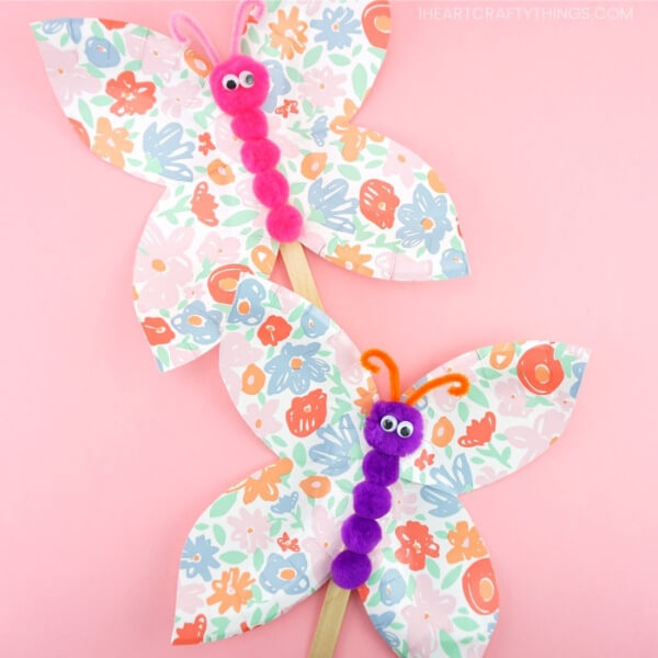 Creative Butterflies Craft With Paper Plate