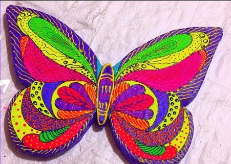 Creative Cardboard Box Butterfly Art & Craft Idea For Kids