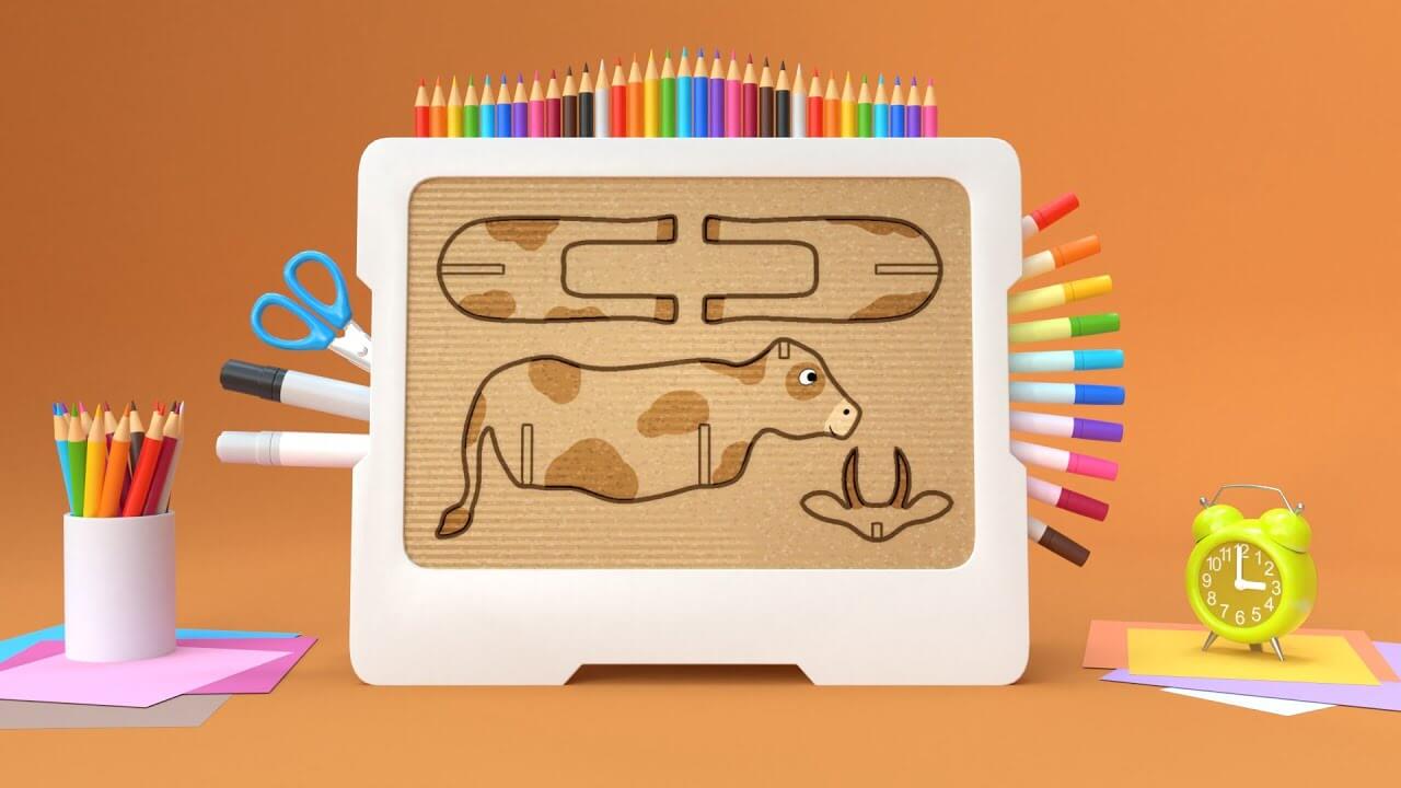 Creative Cardboard Cow Craft For Kindergarten