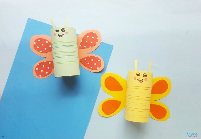 Cute Toilet Paper Roll Butterfly Craft Idea