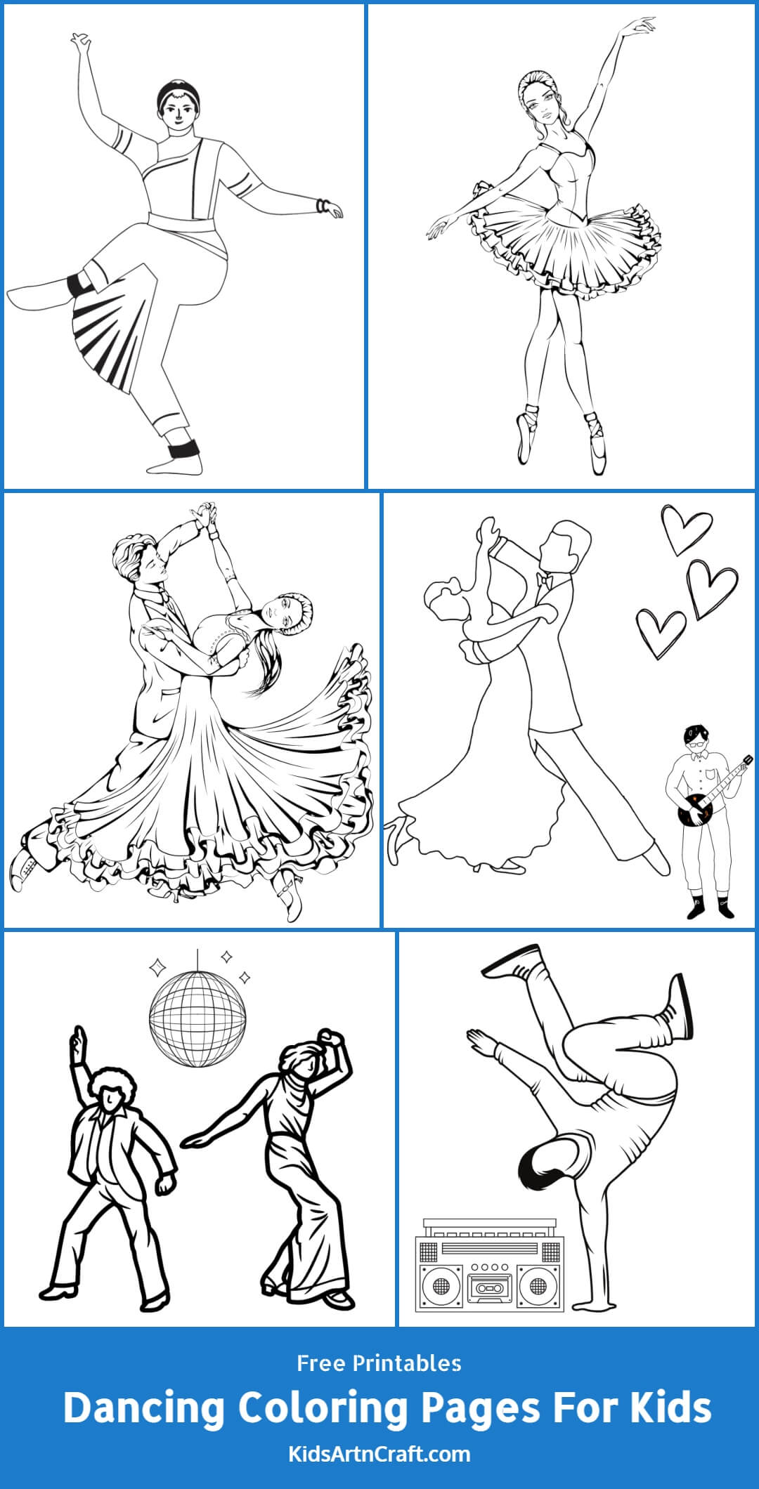 Dancing Coloring Pages For Kids – Free Printables