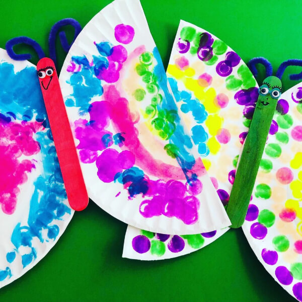 DIY Butterflies Paper Plate Craft For Kids