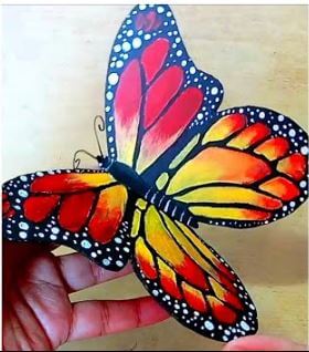 DIY Butterfly Wall Craft With Cardboard For Kids