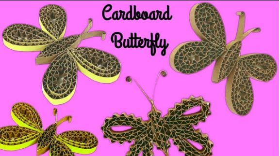 DIY Cardboard Butterfly Craft For Preschoolers