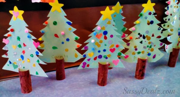 Adorable & Recycled Toilet Paper Roll Christmas Tree Craft Ideas For Decoration