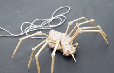 DIY Halloween Spider Cardboard Craft Idea For Kids