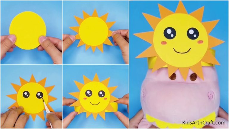DIY Handmade Paper Sun Crown Craft for Kids – Step by Step Tutorial ...