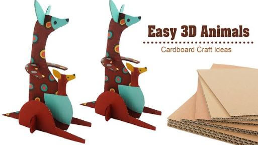 DIY Kangaroo Craft With Recycled Cardboard