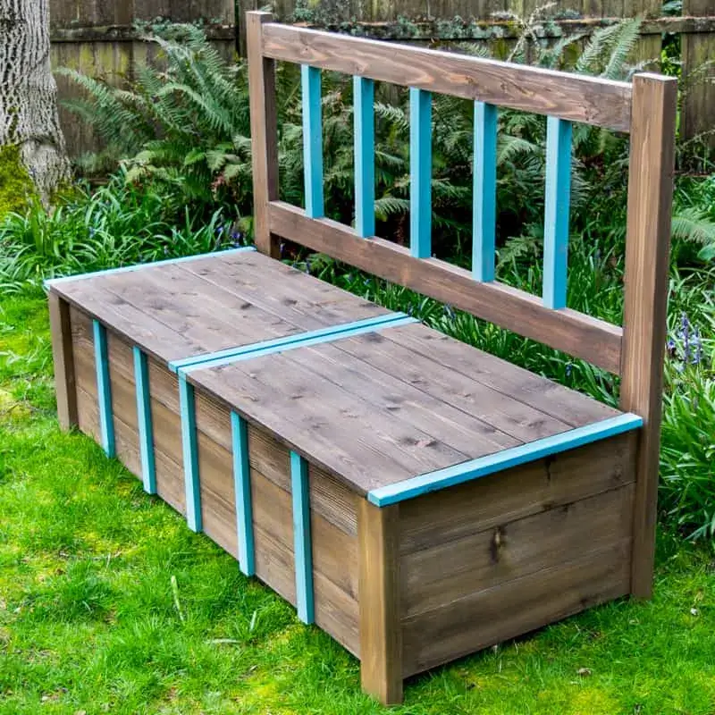 DIY Outdoor Toy Storage Waterproof Bench Box Ideas