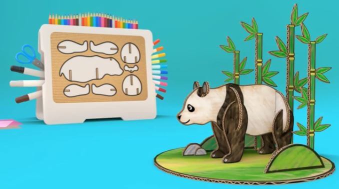 DIY Panda Cardboard Craft Step By Step