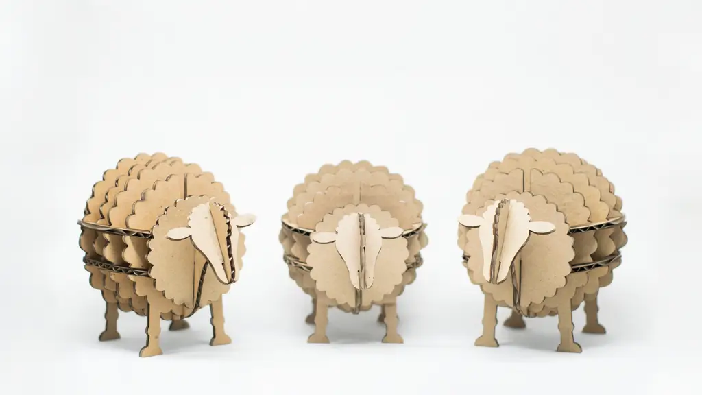 DIY Sheep Craft Using Cardboard