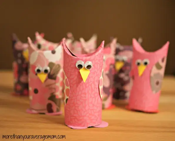 DIY Toilet Paper Roll Owl Craft For Valentine’s Day